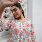 Janasya From Style Master Cotton Floral A-Line Tunic | Swadesiicart