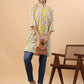 Janasya Beige Cambric Floral Tunic | Swadesiicart