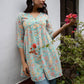 Janasya From Style Master Georgette Floral Gathered Tunic | Swadesiicart