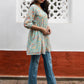 Janasya From Style Master Georgette Floral Gathered Tunic | Swadesiicart