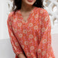 Janasya From Style Master Georgette Floral Regular Tunic | Swadesiicart