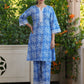 Janasya Light Cotton Floral Straight Top & Bottom Set | Swadesiicart