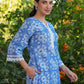 Janasya Light Cotton Floral Straight Top & Bottom Set | Swadesiicart