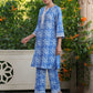Janasya Light Cotton Floral Straight Top & Bottom Set | Swadesiicart
