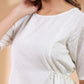Janasya Light Dobby Cotton Self Design A-Line Kurta Set | Swadesiicart