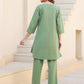 Janasya Dark Cotton Solid A-Line Top & Bottom Set | Swadesiicart