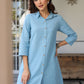 Janasya Light Cotton Solid Straight Top & Bottom Set | Swadesiicart