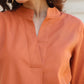 Janasya Dark Cotton Solid A-Line Top & Bottom Set | Swadesiicart
