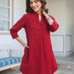 Janasya Dark Cotton Solid A-Line Top & Bottom Set | Swadesiicart