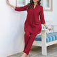 Janasya Dark Cotton Solid A-Line Top & Bottom Set | Swadesiicart