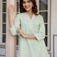 Janasya Light Cotton Solid A-Line Top & Bottom Set | Swadesiicart