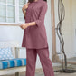 Janasya Light Cotton Solid A-Line Top & Bottom Set | Swadesiicart