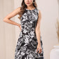 Janasya Dark Rayon Floral A-Line Top & Bottom Set | Swadesiicart