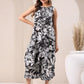 Janasya Dark Rayon Floral A-Line Top & Bottom Set | Swadesiicart