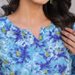 Janasya Bright Cotton Floral Straight Top & Bottom Set | Swadesiicart