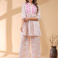 Janasya Light Cotton Abstract A-Line Top & Bottom Set | Swadesiicart
