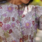 Janasya Dark Cotton Floral A-Line Dress | Swadesiicart