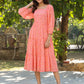 Janasya Light Georgette Floral Tiered Dress | Swadesiicart