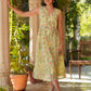 Janasya Light Georgette Floral A-Line Dress | Swadesiicart