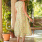 Janasya Light Georgette Floral A-Line Dress | Swadesiicart