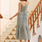 Janasya Light Cotton Ethnic Motifs Tiered Dress | Swadesiicart