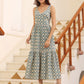 Janasya Light Cotton Ethnic Motifs Tiered Dress | Swadesiicart