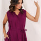 Janasya Dark Rayon Solid A-Line Dress | Swadesiicart
