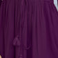 Janasya Dark Rayon Solid Tiered Dress | Swadesiicart