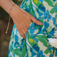 Janasya Bright Cotton Floral Fit & Flare Dress | Swadesiicart
