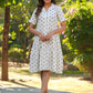 Janasya Light Cotton Floral Shirt Dress Dress | Swadesiicart