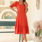 Janasya Light Cotton Solid A-Line Dress | Swadesiicart