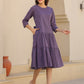 Janasya Light Cotton Solid A-Line DRESS | Swadesiicart