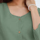 Janasya Light Cotton Solid Straight Dress | Swadesiicart