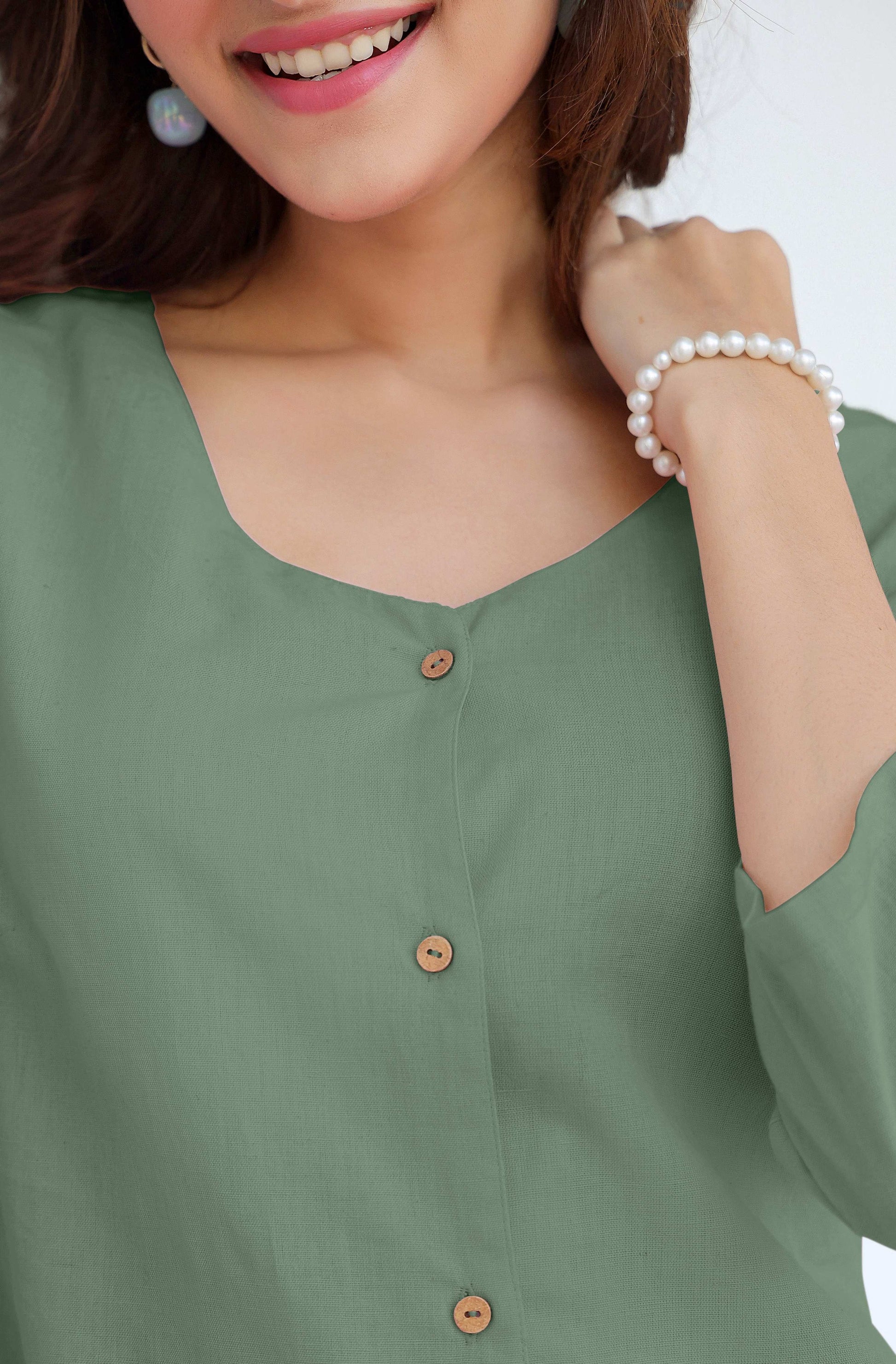 Janasya Light Cotton Solid Straight Dress | Swadesiicart