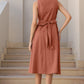 Janasya Dark Cotton Solid A-Line Dress | Swadesiicart
