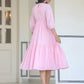 Janasya Light Cotton Solid Tiered Dress | Swadesiicart