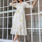 Janasya Light Georgette Floral Tiered Dress | Swadesiicart