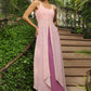 Janasya Light Georgette Striped Asymmetric Kurta Set | Swadesiicart