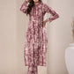 Janasya Light Cotton Tie & dye Straight Kurta Set | Swadesiicart