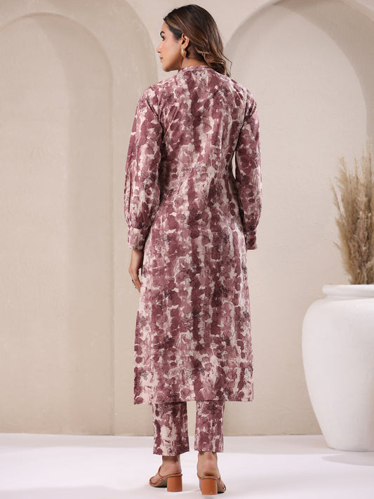 Janasya Light Cotton Tie & dye Straight Kurta Set | Swadesiicart