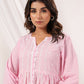 Janasya Light Cotton Embroidered A-Line Kurta Set | Swadesiicart