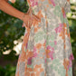 Janasya Light Cotton Floral A-Line Kurta Set | Swadesiicart