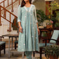 Janasya Light Cotton Embroidered A-Line Kurta Set | Swadesiicart