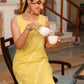 Janasya Light Cotton Embroidered Straight Kurta Set | Swadesiicart
