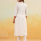 Janasya Light Cotton Embroidered Straight Kurta Set | Swadesiicart