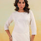 Janasya Light Cotton Embroidered Straight Kurta Set | Swadesiicart