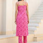 Janasya Bright Cotton Floral Straight Kurta Set | Swadesiicart