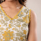 Janasya Light Cotton Floral Straight Kurta Set | Swadesiicart