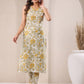 Janasya Light Cotton Floral Straight Kurta Set | Swadesiicart