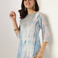 Janasya Light Silk Blend Tie & dye Straight Kurta Set | Swadesiicart